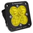 Squadron Sport Black Flush Mount LED Auxiliary Light Pod (Driving/Combo; Baja Amber)