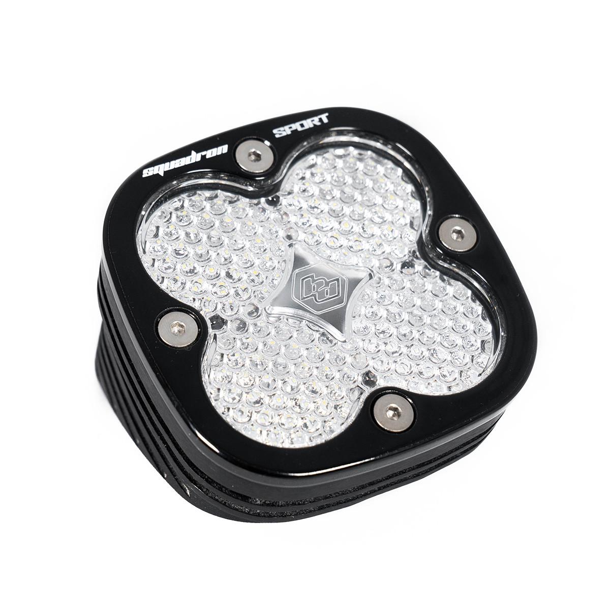 Squadron Sport Black Angle Mount LED Auxiliary Light Pod (Work/Scene; Clear)