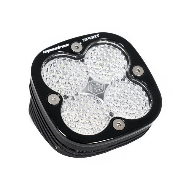 Squadron Sport Black Angle Mount LED Auxiliary Light Pod (Work/Scene; Clear)