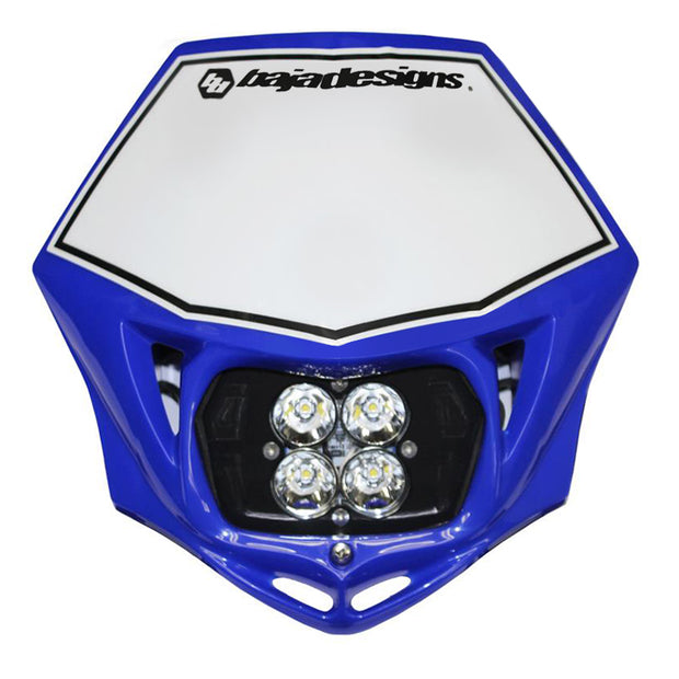 Motorcycle Squadron Sport (D/C) Headlight Kit W/ Shell (Blue Shell; Spot; Clear)