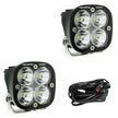 Squadron Sport Black LED Light Pod Pair (Spot; Clear)