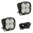 Squadron Sport Black LED Light Pod Pair (Work/Scene; Clear)
