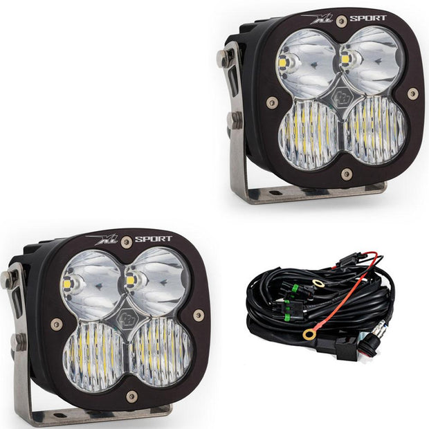 XL Sport LED Light Pod Pair (Driving/Combo; Clear)