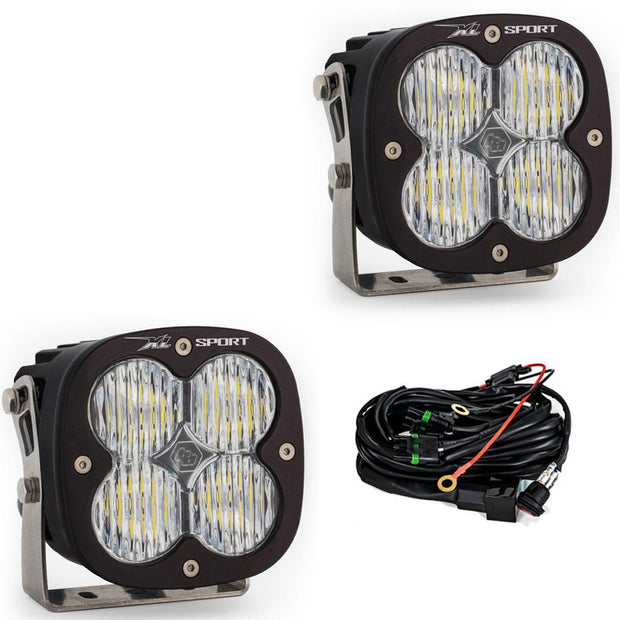 XL Sport LED Light Pod Pair (Wide Cornering; Clear)