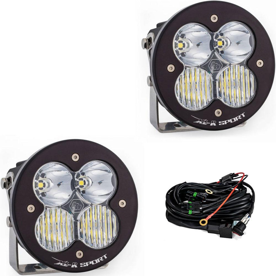 XL-R Sport LED Light Pod Pair (Driving/Combo; Clear)