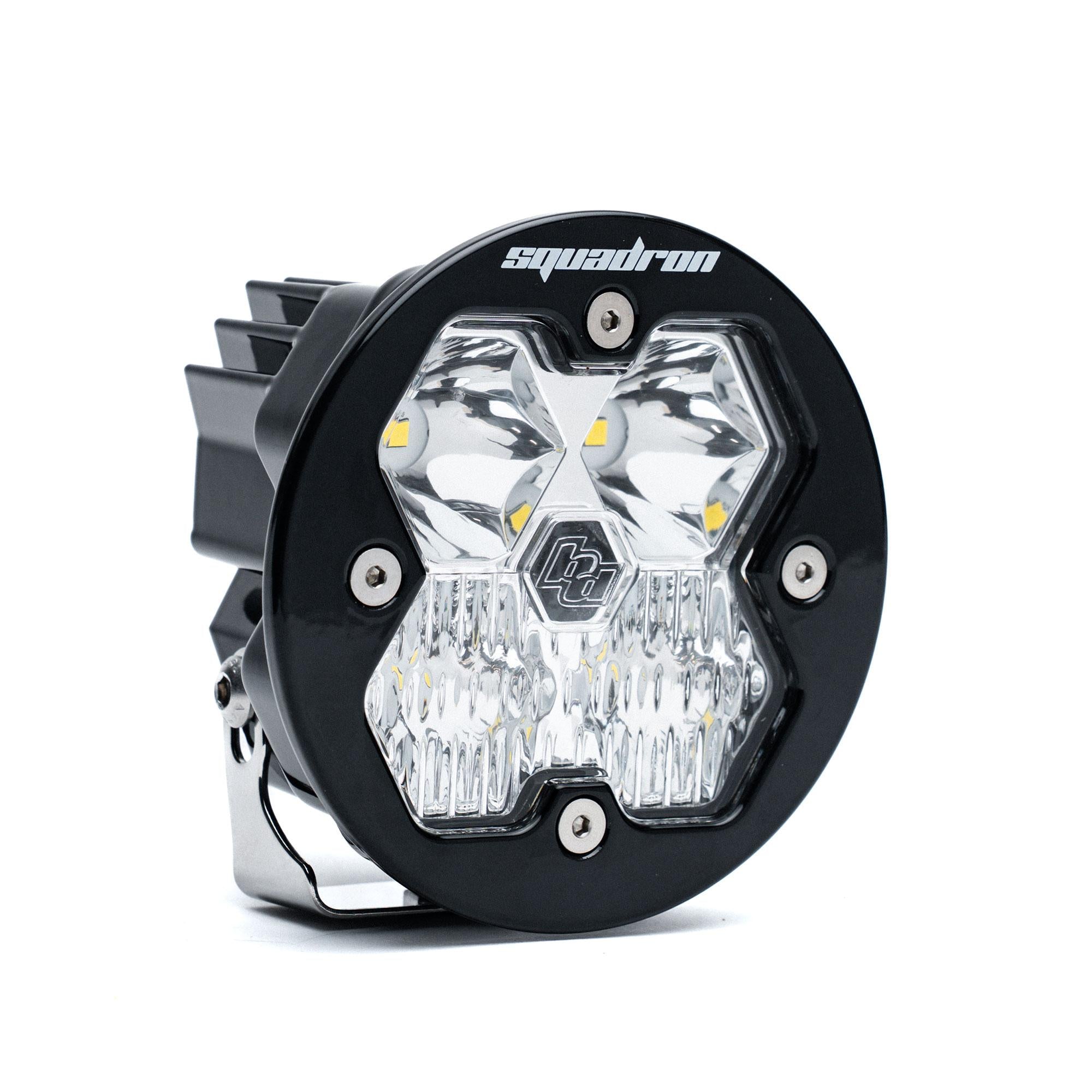 Squadron-R 2.0 Sport Black LED Auxiliary Light Pod (Driving/Combo; Clear)