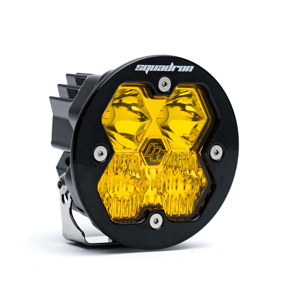 Squadron-R 2.0 Sport Black LED Auxiliary Light Pod (Driving/Combo; Baja Amber)