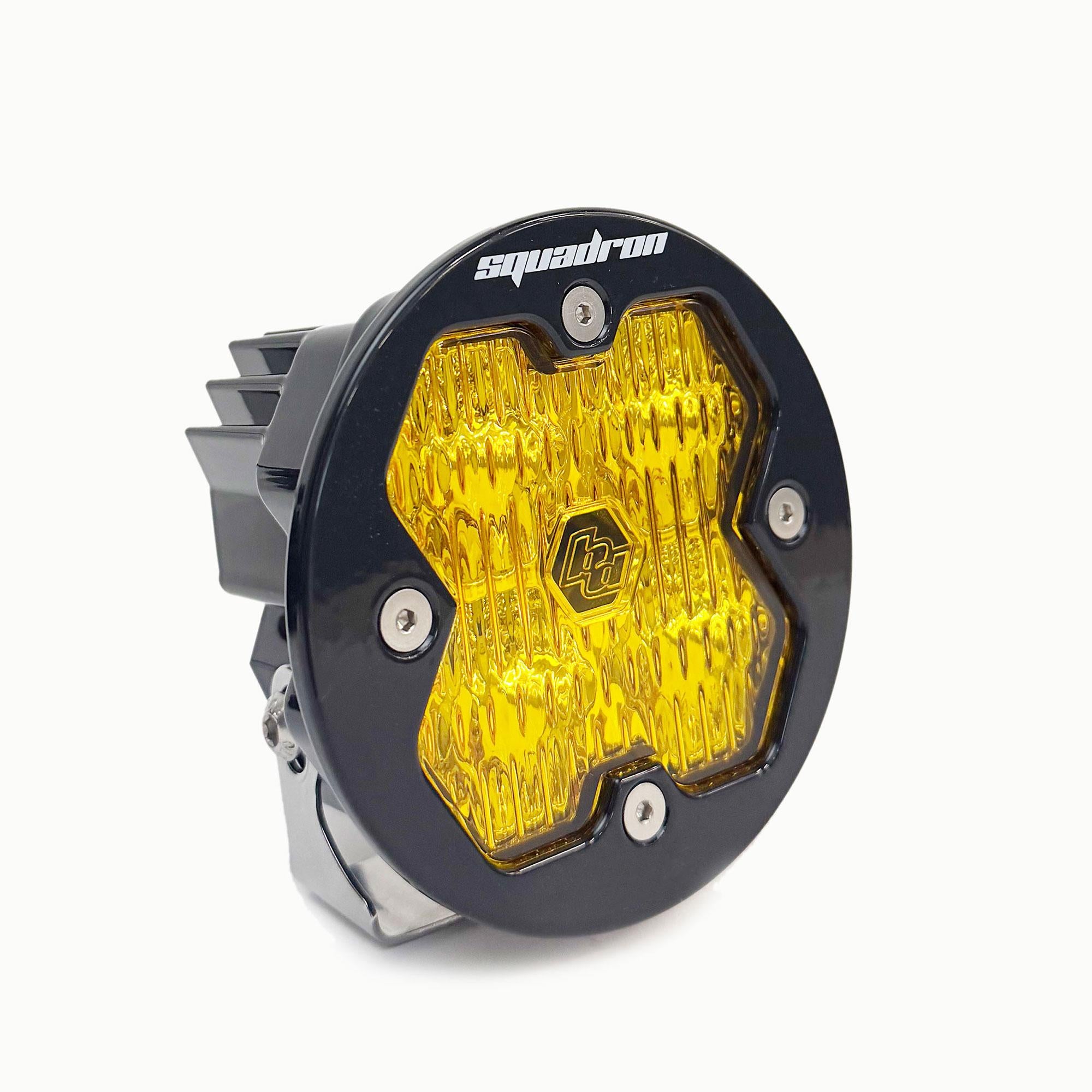 Squadron-R 2.0 Sport Black LED Auxiliary Light Pod (Wide Cornering; Baja Amber)