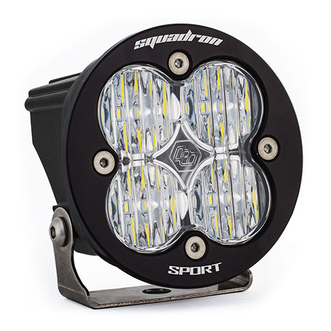Squadron-R Sport Black LED Light Pod (Wide Cornering; Clear)