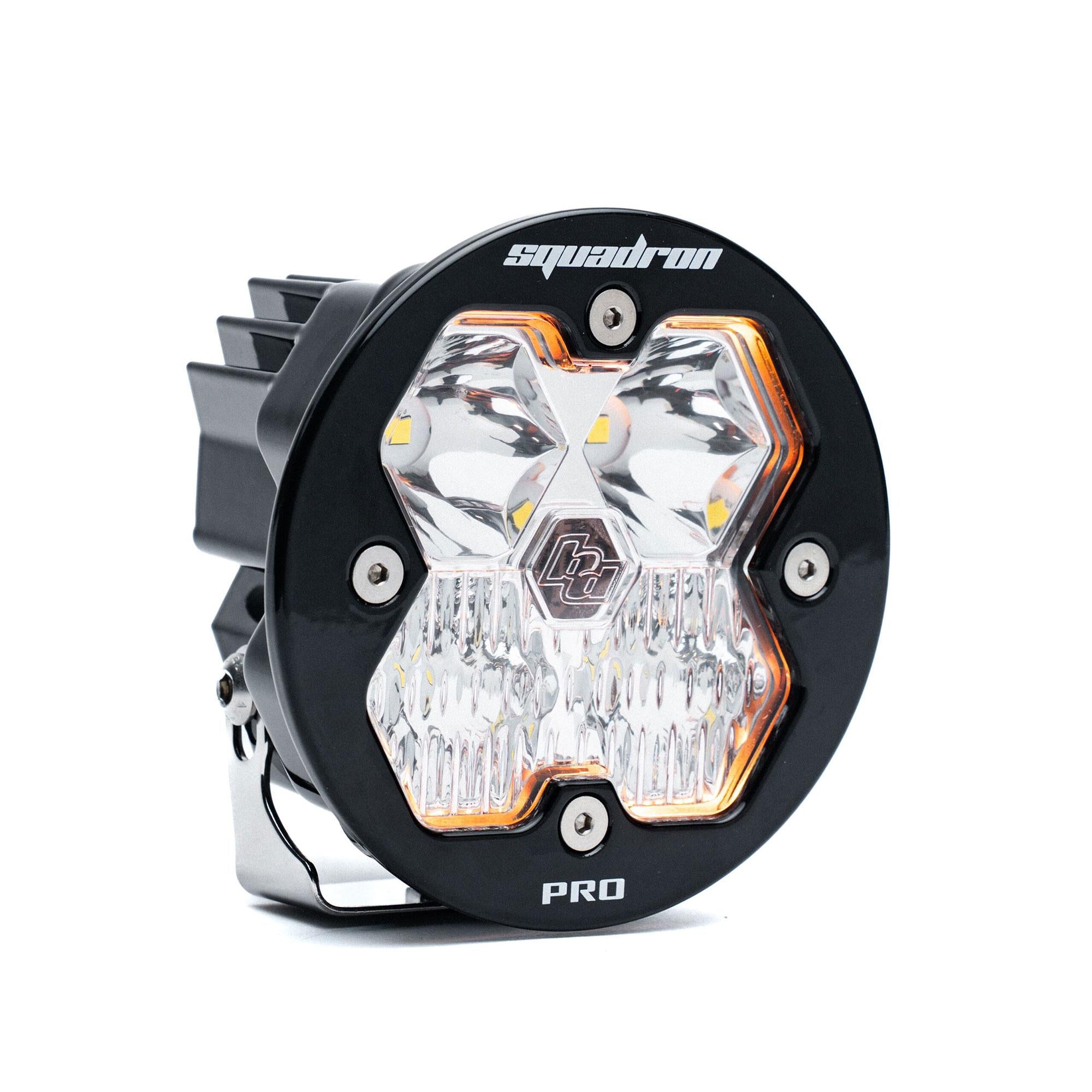 Squadron-R 2.0 Pro Black LED Auxiliary Light Pod (Driving/Combo; Clear)