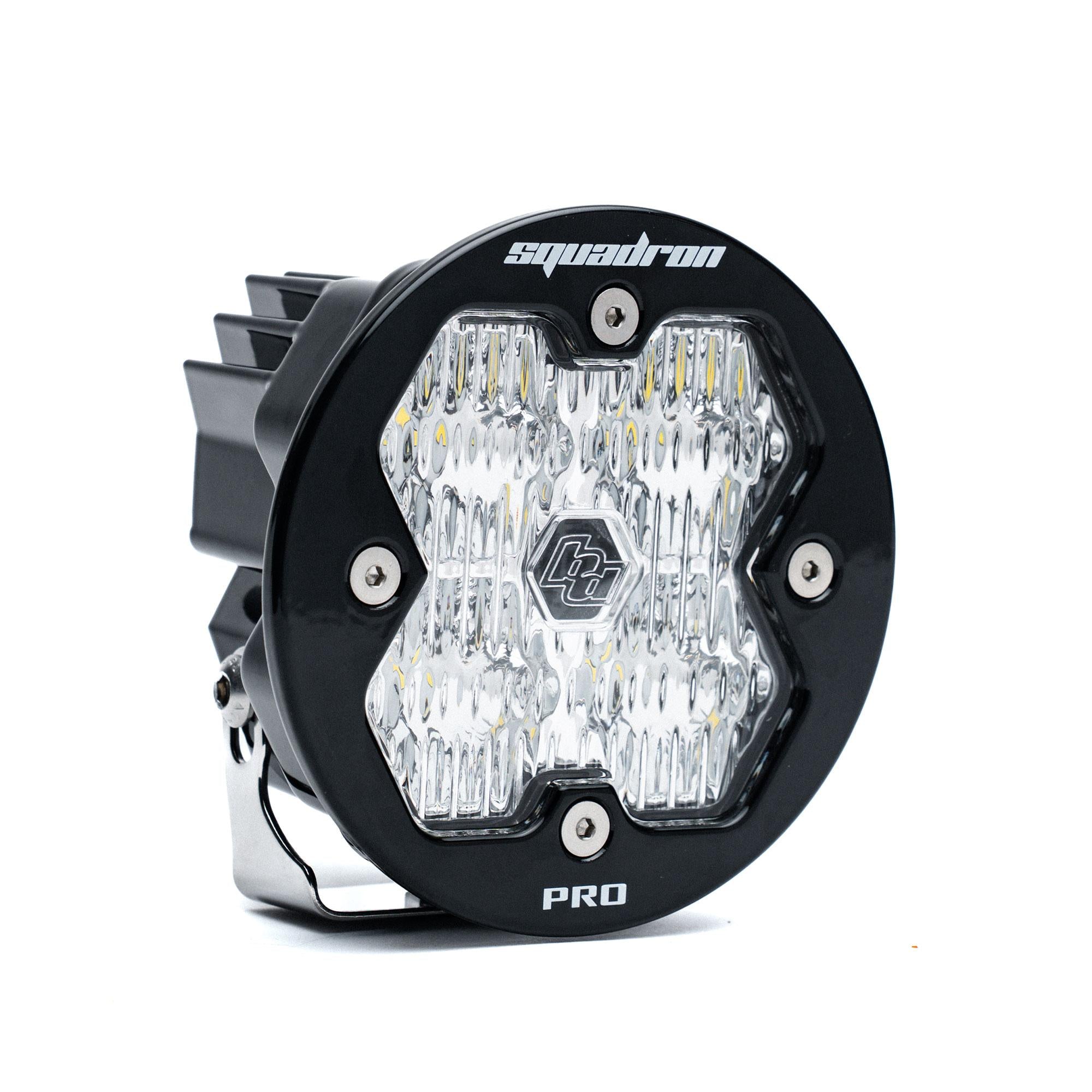 Squadron-R 2.0 Pro Black LED Auxiliary Light Pod (Wide Cornering; Clear)