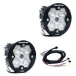 Squadron-R 2.0 Pro Black LED Auxiliary Light Pod Pair (Wide Cornering; Clear)