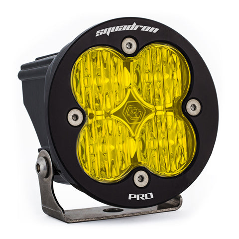 Squadron-R Pro Black LED Light Pod (Wide Cornering; Baja Amber)