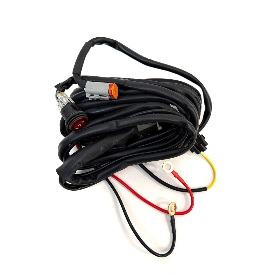 Squadron 2.0 4-pin Deutsch On/Off 1-Light (150W Max) W/ Backlight Harness