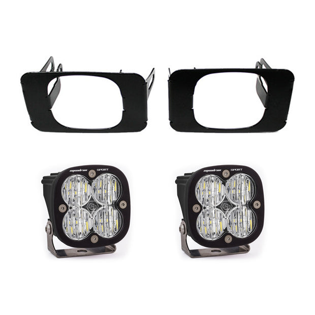 Ford Squadron Sport Fog Pocket Light Kit - '15-20 F-150; '17-22 F-250/350 Super Duty (Wide Cornering; Clear)