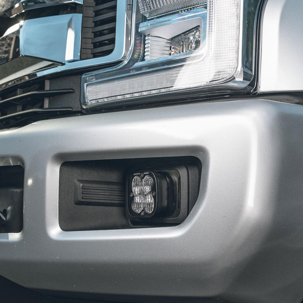 Ford Squadron Sport Fog Pocket Light Kit - '15-20 F-150; '17-22 F-250/350 Super Duty (Wide Cornering; Clear)