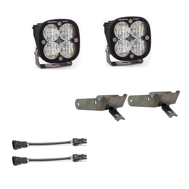 Squadron Sport Fog Pocket Kit - '99-10 F-250/350 Super Duty (Wide Cornering; Clear)