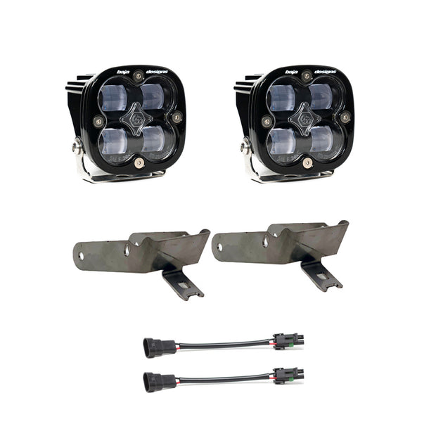 Squadron SAE Fog Pocket Kit - '99-10 F-250/350 Super Duty (SAE Fog; Clear)