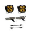 Squadron SAE Fog Pocket Kit - '99-10 F-250/350 Super Duty (SAE Fog; Baja Amber)