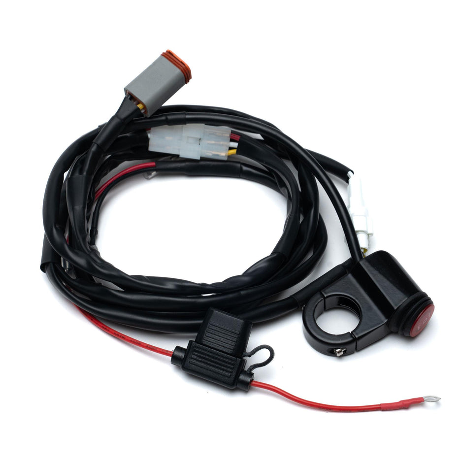Squadron 2.0 4-pin Deutsch Motorcycle Wiring Harness W/ Switch