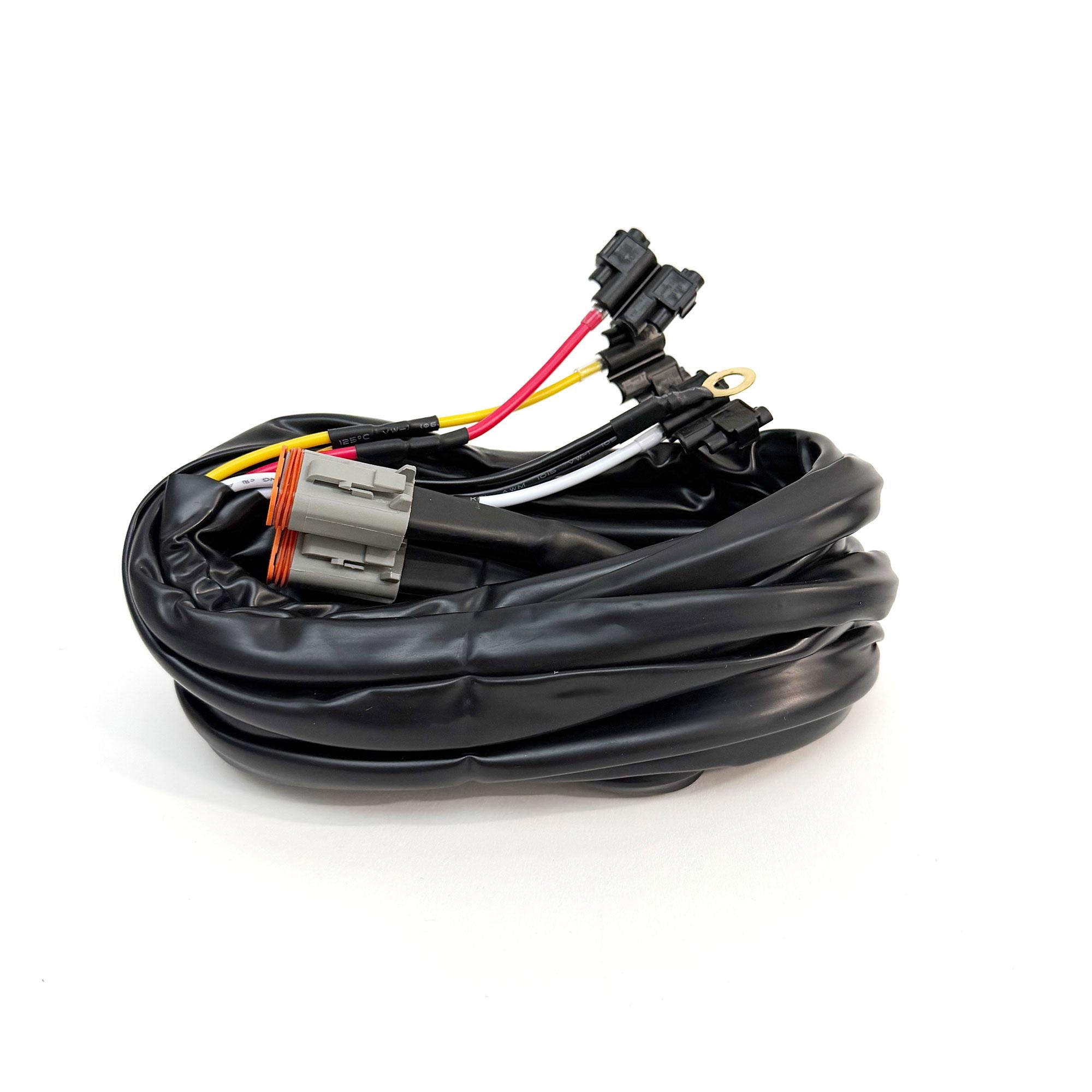 Squadron 2.0 Dual 4-pin Deutsch W/Hi/Low/Backlight Upfitter Harness