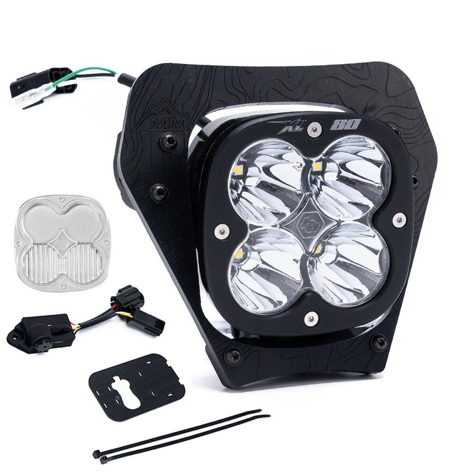 KTM XL80 (D/C) Headlight Kit W/ Dimmer - 2024-On 450 XCF-W; 350 XW-F; 500 XW-F (Trail; Clear)