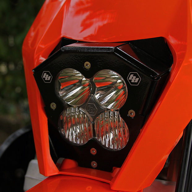 XL80 (D/C) Headlight Kit W/ Shell - '17-19 250 EXC-F; '19 250 XC-W TPI/300 XC-W TPI; '17-19 350 EXC-F; '19 450 EXC-F; '17-19 500 EXC-F (Trail; Clear)