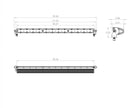 S8 Straight LED Light Bar (30 Inch; Work/Scene; Clear)