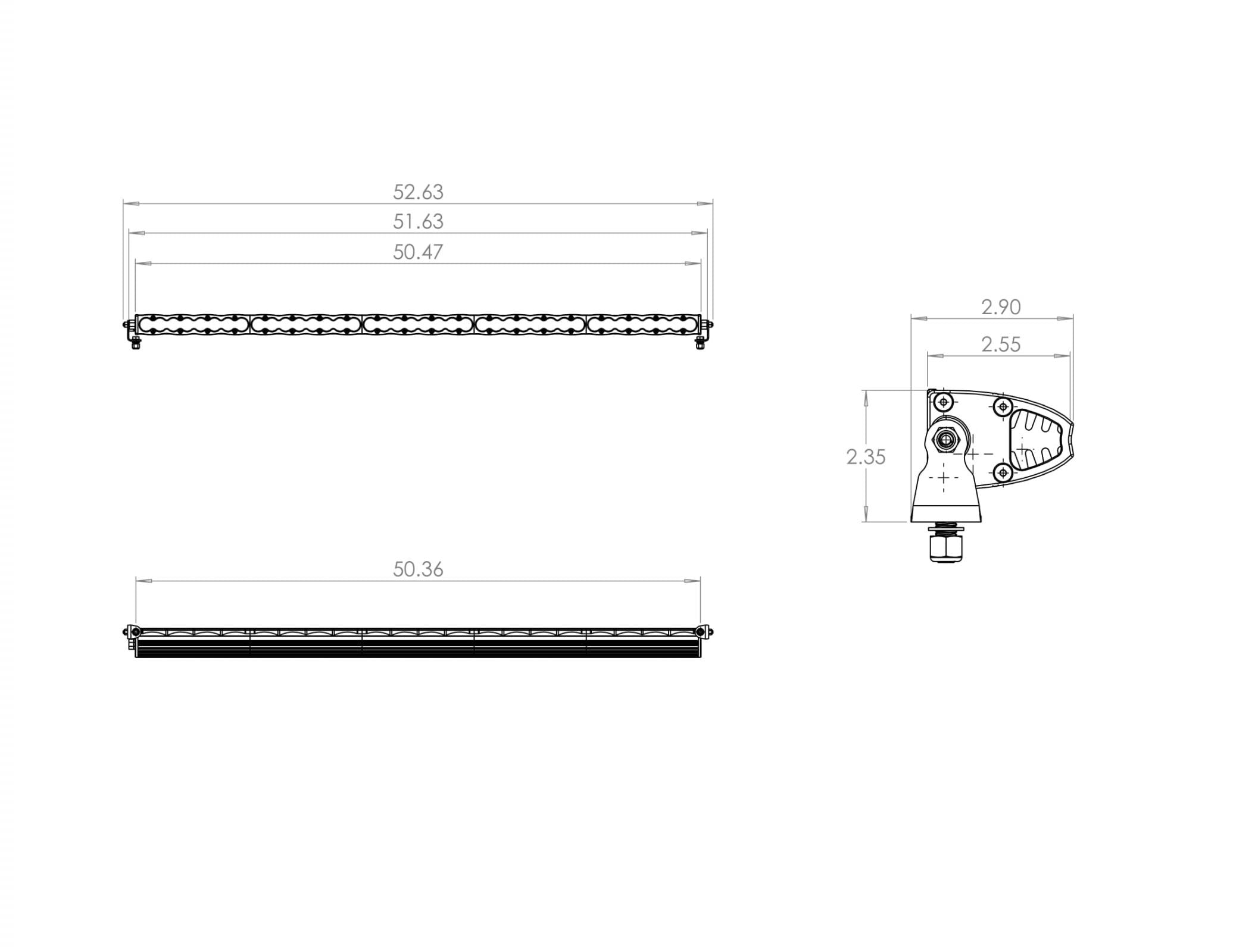 S8 Straight LED Light Bar (50 Inch; Driving/Combo; Clear)