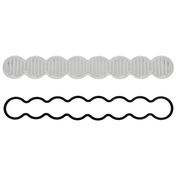 S8 Light Bar Lens Kit (10 Inch; Wide Cornering; Clear)