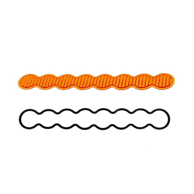 S8 Light Bar Lens Kit (10 Inch; Wide Cornering; Factory Amber)