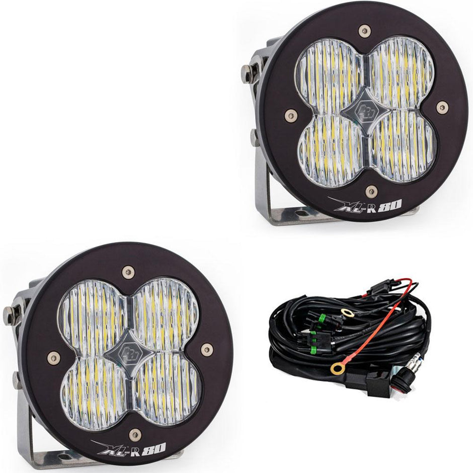 XL-R 80 LED Light Pod Pair (Wide Cornering; Clear)