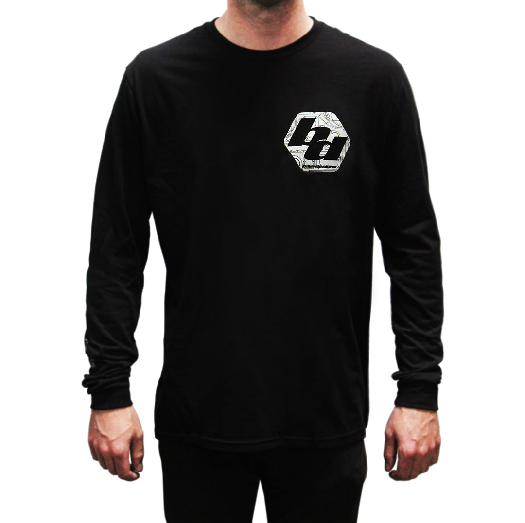 Baja Designs Mens Long Sleeve Shirt (Size XXL; Black)