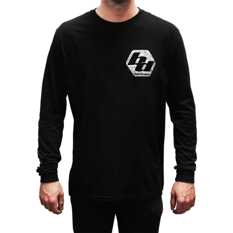 Baja Designs Mens Long Sleeve Shirt (Size XXL; Black)
