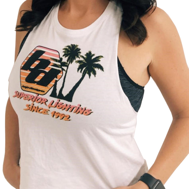 Baja Designs Womens "Superior 90'S" Tank Top (Size M; White)