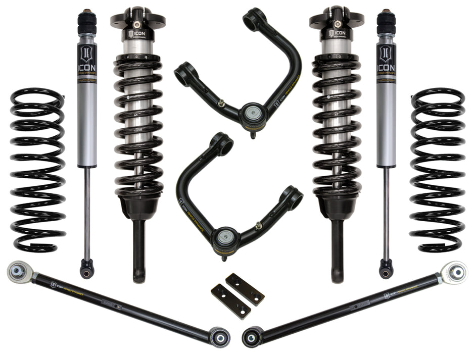 ICON 2010-2024 Toyota 4Runner/2010-2014 Toyota FJ Cruiser 0-3.5" Lift Stage 3 Suspension System Tubular UCA