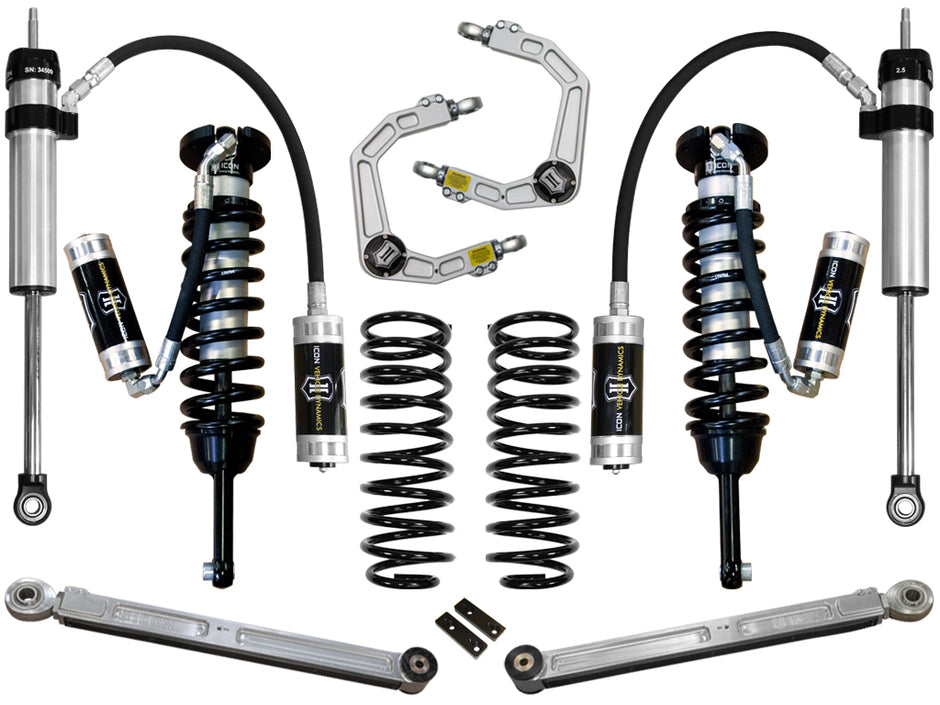 ICON 2010-2024 Toyota 4Runner/2010-2014 Toyota FJ Cruiser 0-3.5" Lift Stage 5 Suspension System Billet UCA