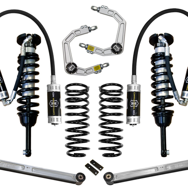 ICON 2010-2024 Toyota 4Runner/2010-2014 Toyota FJ Cruiser 0-3.5" Lift Stage 5 Suspension System Billet UCA