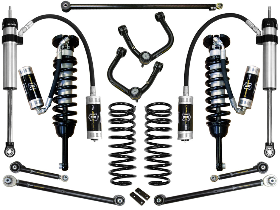 ICON 2010-2024 Toyota 4Runner/2010-2014 Toyota FJ Cruiser 0-3.5" Lift Stage 6 Suspension System Tubular UCA