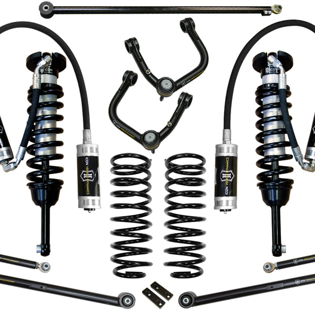 ICON 2010-2024 Toyota 4Runner/2010-2014 Toyota FJ Cruiser 0-3.5" Lift Stage 6 Suspension System Tubular UCA