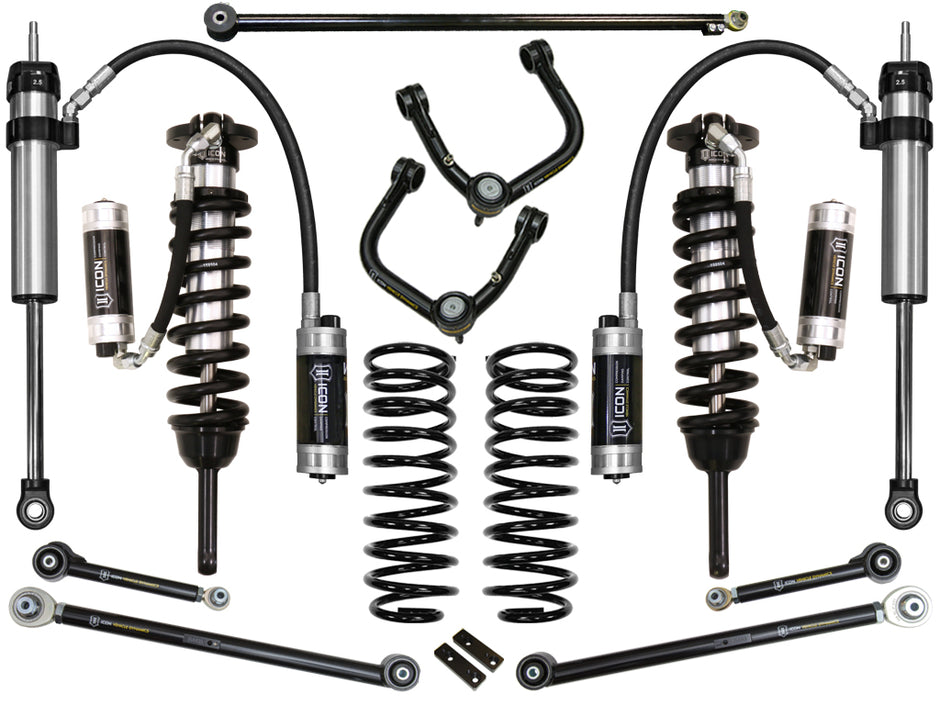 ICON 2010-2024 Toyota 4Runner/2010-2014 Toyota FJ Cruiser 0-3.5" Lift Stage 7 Suspension System Tubular UCA