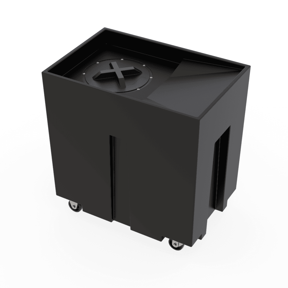 56 Gallon Oil and Grease Containment Tank, with 4 Casters - S&B