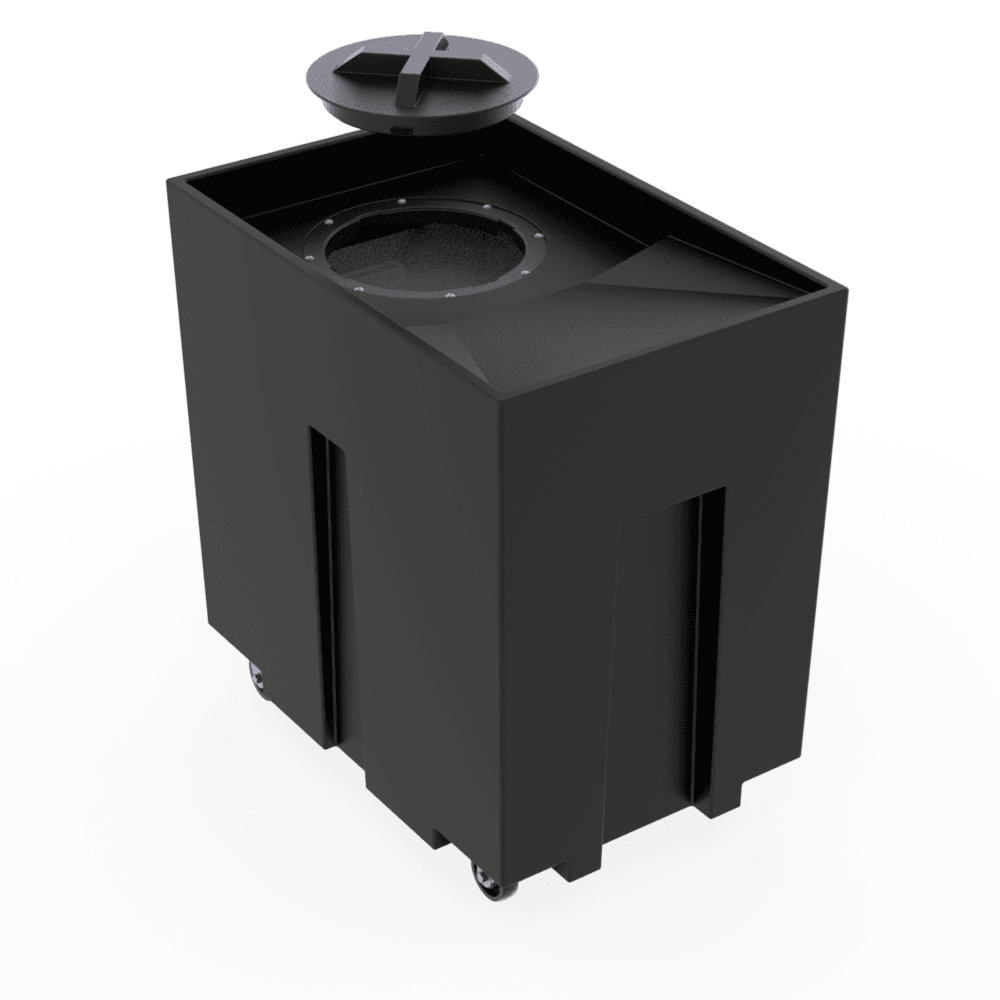 56 Gallon Oil and Grease Containment Tank, with 4 Casters - S&B