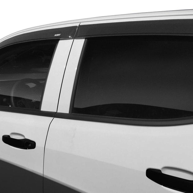 Husky Liners 2854049 Low Profile Dark Smoke Ventvisor Side Window Deflector 4-Piece Set For 2015-2023 Chevrolet/GMC Colorado/Canyon