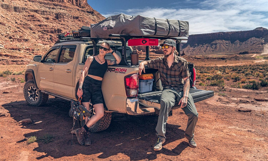 Husky Liners 2864036 Low Profile Dark Smoke In-Channel Ventvisor Side Window Deflector 4-Piece Set For 2016-2023 Toyota Tacoma Crew Cab