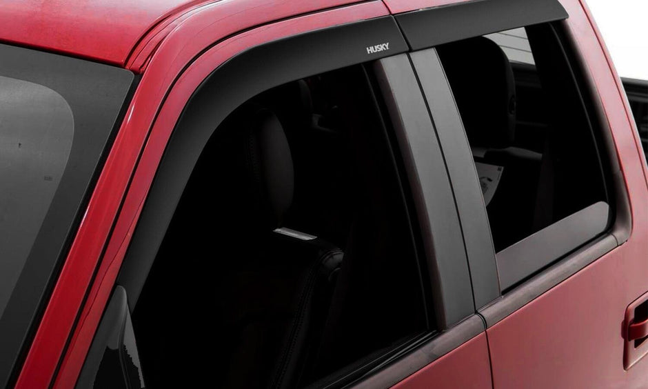 Husky Liners 2864064 Low Profile Dark Smoke In-Channel Ventvisor Side Window Deflector 4-Piece Set For 2019-2023 Ram 1500 Crew Cab