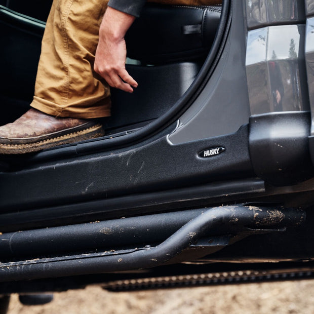 Husky Liners 2874089 Black Trail Armor Rocker Panel And Sill Plate Covers 14-18 Chevy/GMC 1500(2019 Limited):15-19 2500/3500 HD Extended Cab