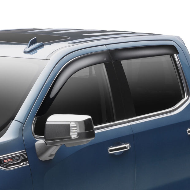 Husky Liners 2854075 Low Profile Dark Smoke Ventvisor Side Window Deflector 4-Piece Set For 2019-2026 Chevrolet/GMC Silverado/Sierra 1500 Crew Cab; 2020-2026 Chevrolet/GMC 2500HD/3500HD Crew Cab