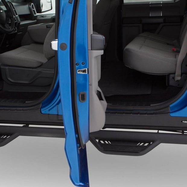 Husky Liners 2874126 Black Trail Armor Rocker Panel And Sill Plate Covers For 2021-2026 Ford F-150 Supercab Cab