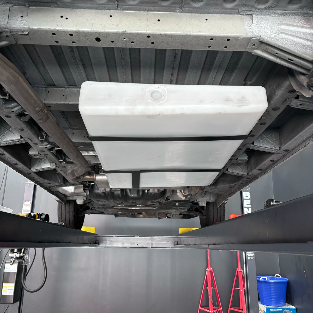 36 Gallon Undercarriage Fresh/Grey Water Tank Ford 2013-2025 Dodge / Ram Promaster 2500, 3500 159” And 159